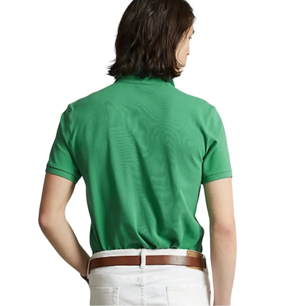 Polo Ralph Lauren Classic Fit Big Pony Mesh Polo Shirt NWT Green Men’s Large - Picture 5 of 9